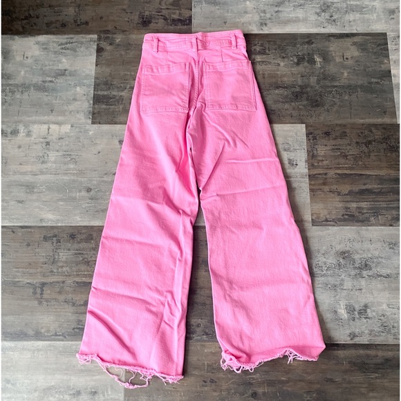 Zara Pink Wide Leg Jeans - Picture 4 of 4
